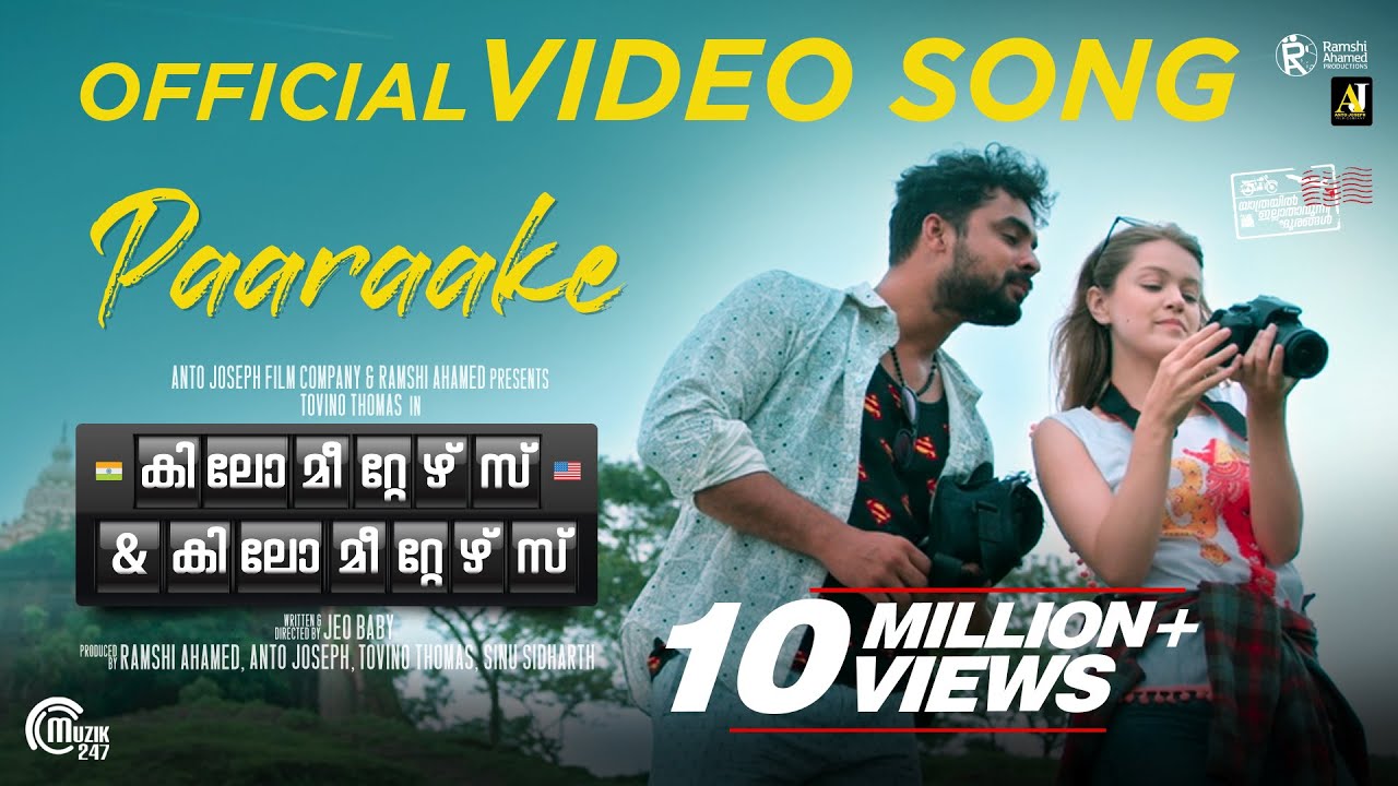 Kilometers & Kilometers | Paaraake Video Song | Tovino Thomas | Sooraj S Kurup | Official