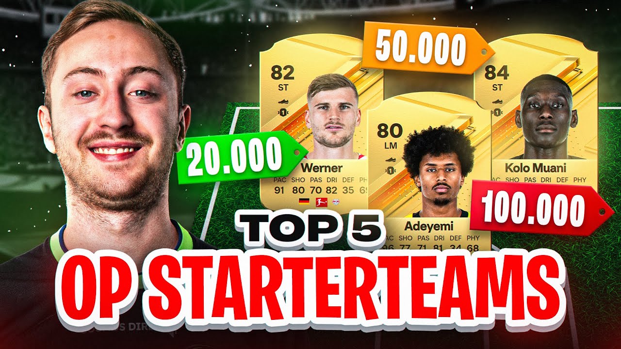 TOP 5 OP STARTERTEAMS IN EA FC 24 😎🔥 FÜR 20K | 50K | 100K | 150K | 250K 🤩