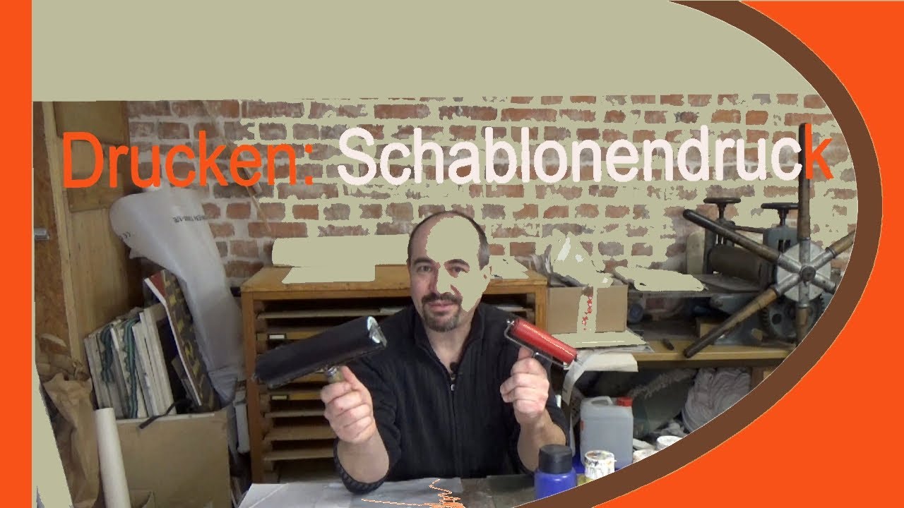 Drucken ohne Druckpresse: Schablonendruck