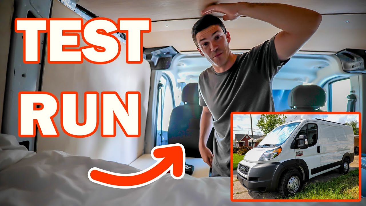 First Trip In The New Van! Ram Promaster Stealth Camper Build