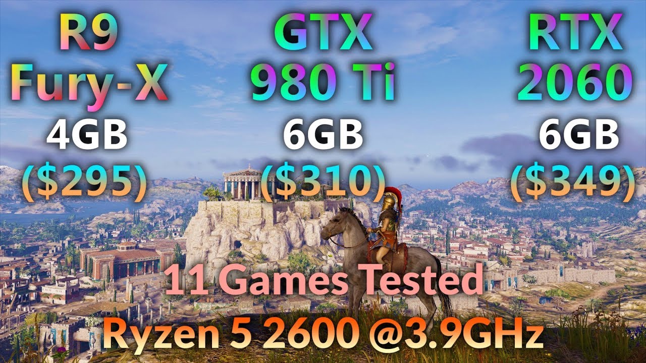 R9 Fury-X vs GTX 980 Ti vs RTX 2060 | Tested in 11 games in 1080p 1440p 4K | Ryzen 5 2600 @3.9GHz