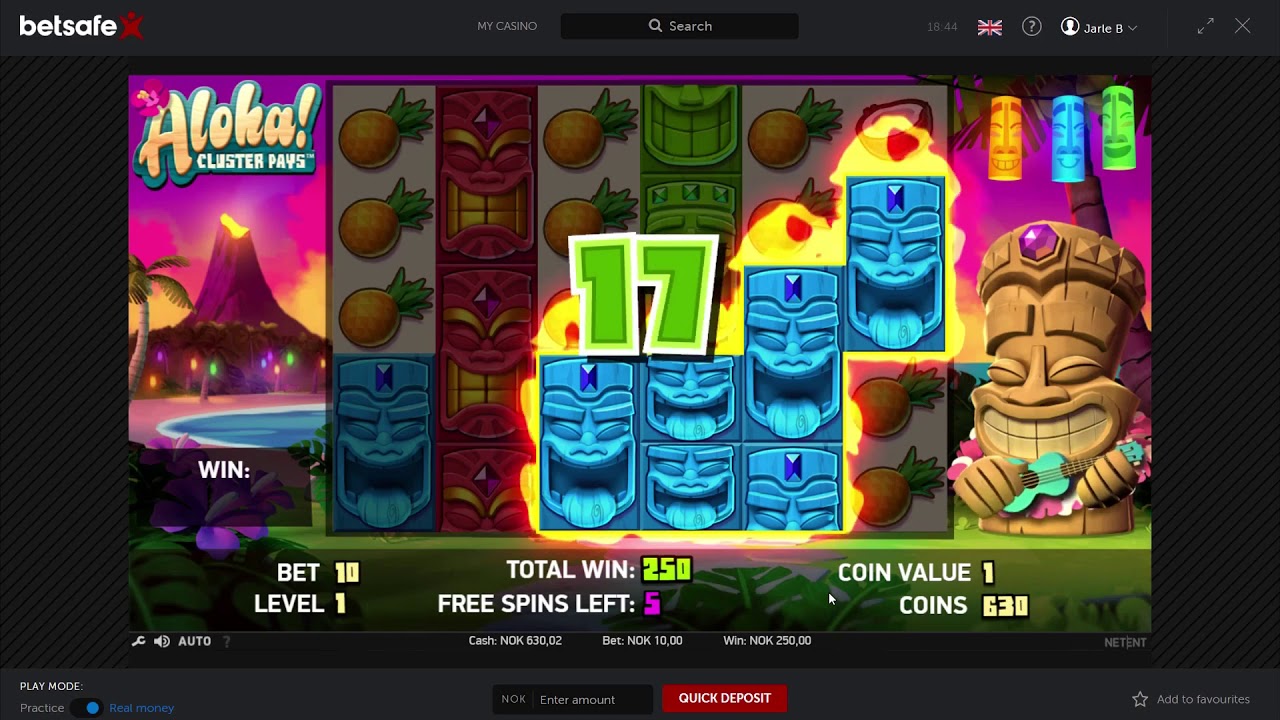 Online Casino Wins - NetEnt   Aloha Cluster Pays