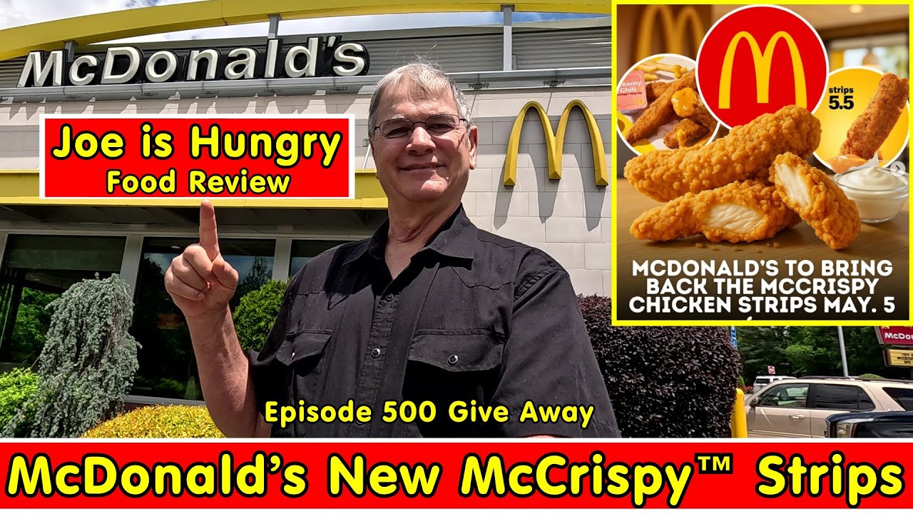 McDonald’s New McCrispy Strips Review * Creamy Chili McCrispy™ Dip * Joe is Hungry 〽️🐔🍗