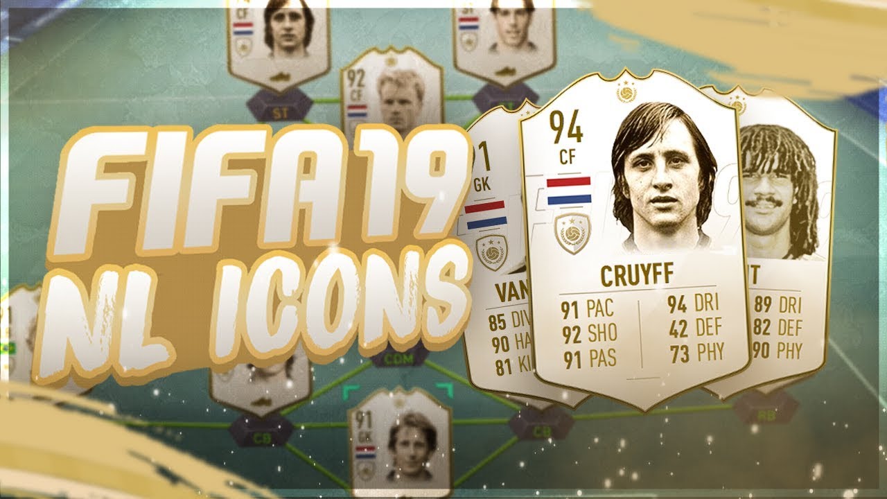 FIFA 19 FULL ICON TEAM! ALL NEW DUTCH ICONS! 94 CRUYFF & MORE! (Fifa 19 Ultimate Team)