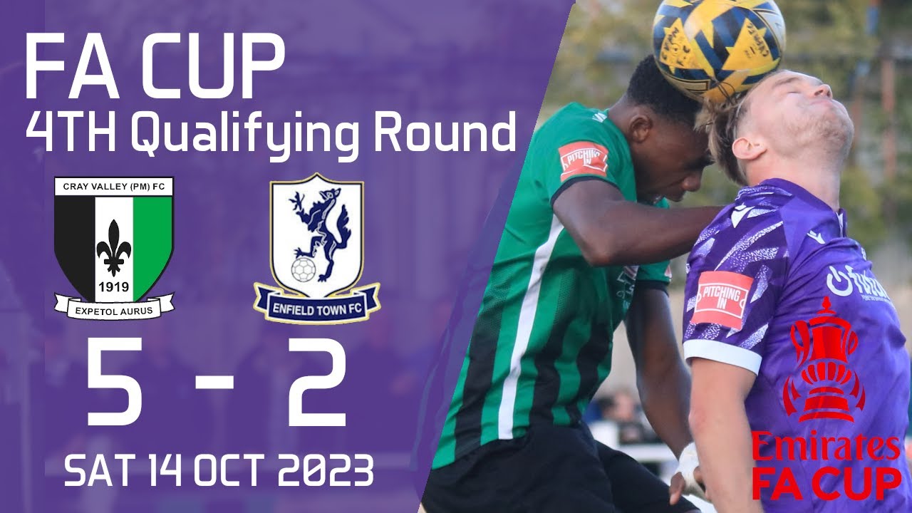 FA CUP 4TH Round Qualifying Round | Cray Valley PM v Enfield Town | 14/10/23