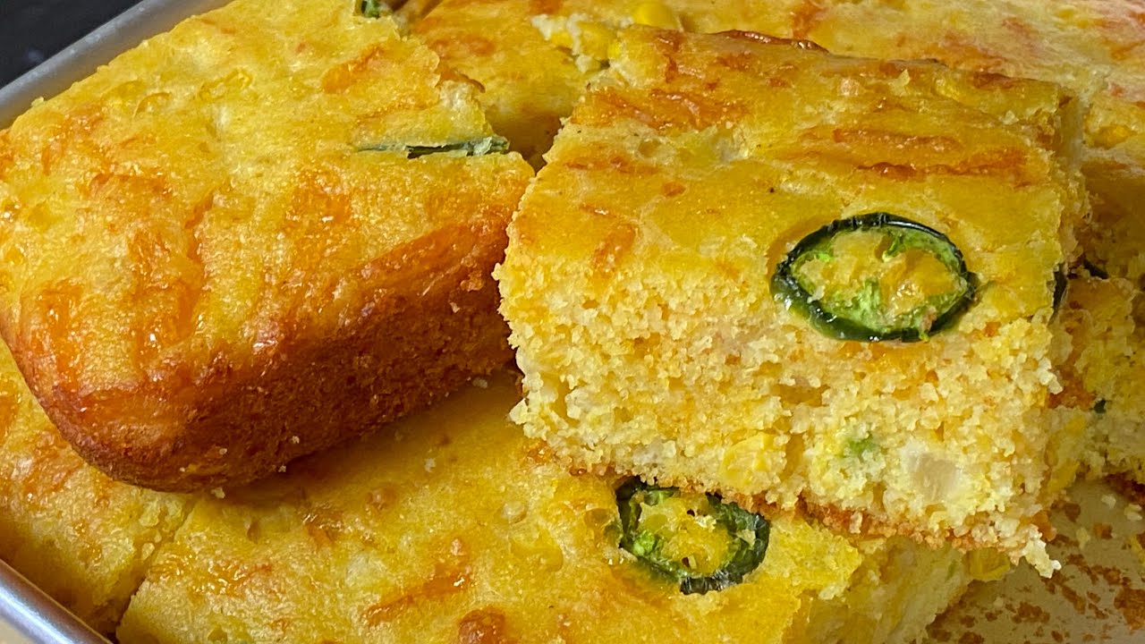Jalape&ntilde;o cheddar Cornbread | No Sugar Added