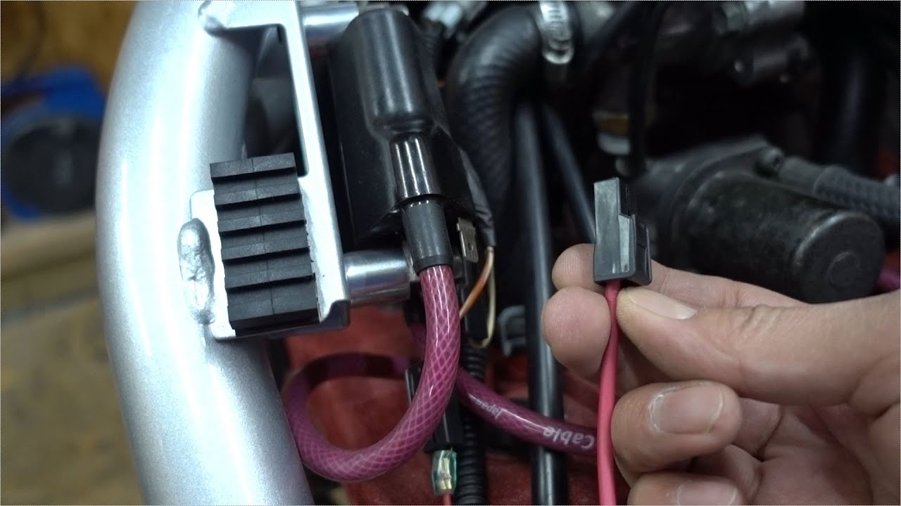 イグニッションコイル配線の改良【Bandit250 GJ77A】