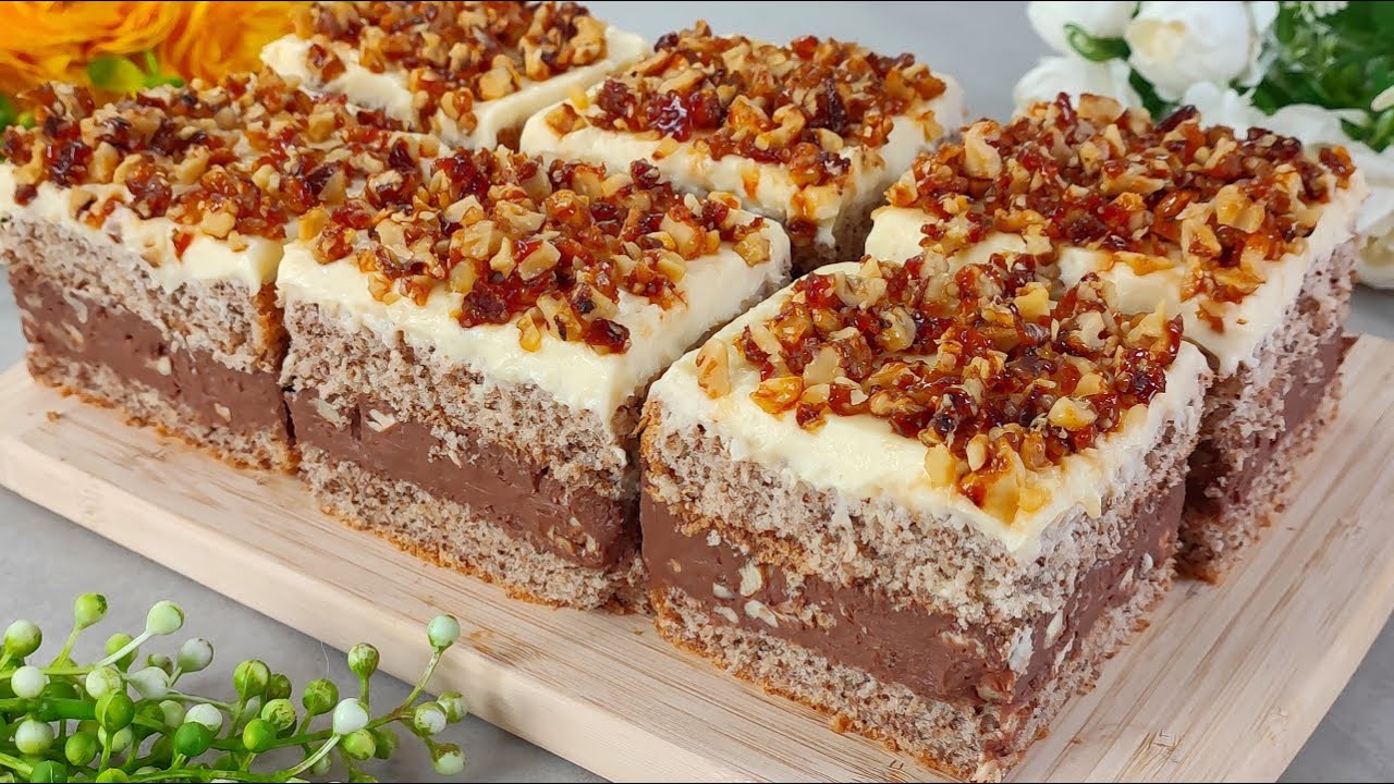 Сочный ореховый торт, который тает во рту!!! Самый лучший торт, который я когда-либо ел!