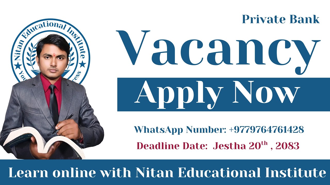 Private Bank Vacancy Open 2083 | Apply Now Before Deadline