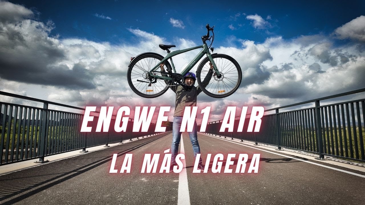 🥇 Bicicleta Eléctrica ULTRALIGERA con fibra de carbono | ENGWE N1 Air