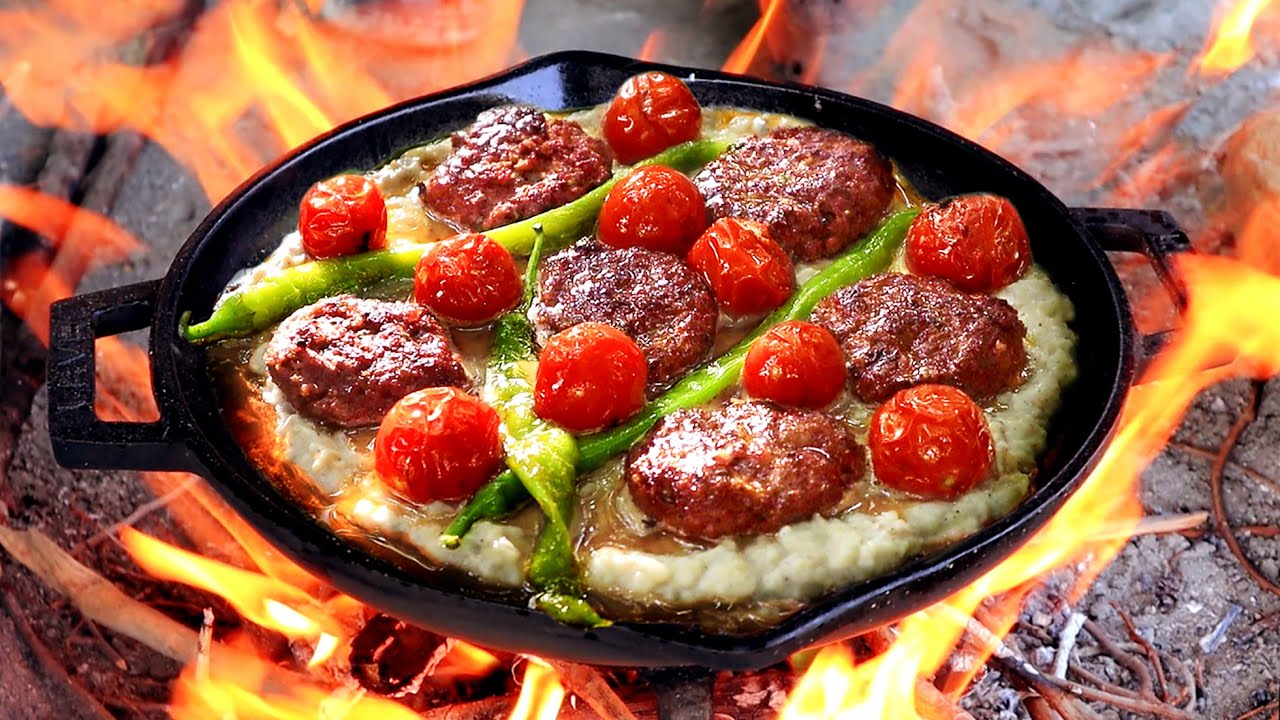 Самый вкусный рецепт фрикаделек из жареных баклажанов | Приготовление пищи на открытом воздухе