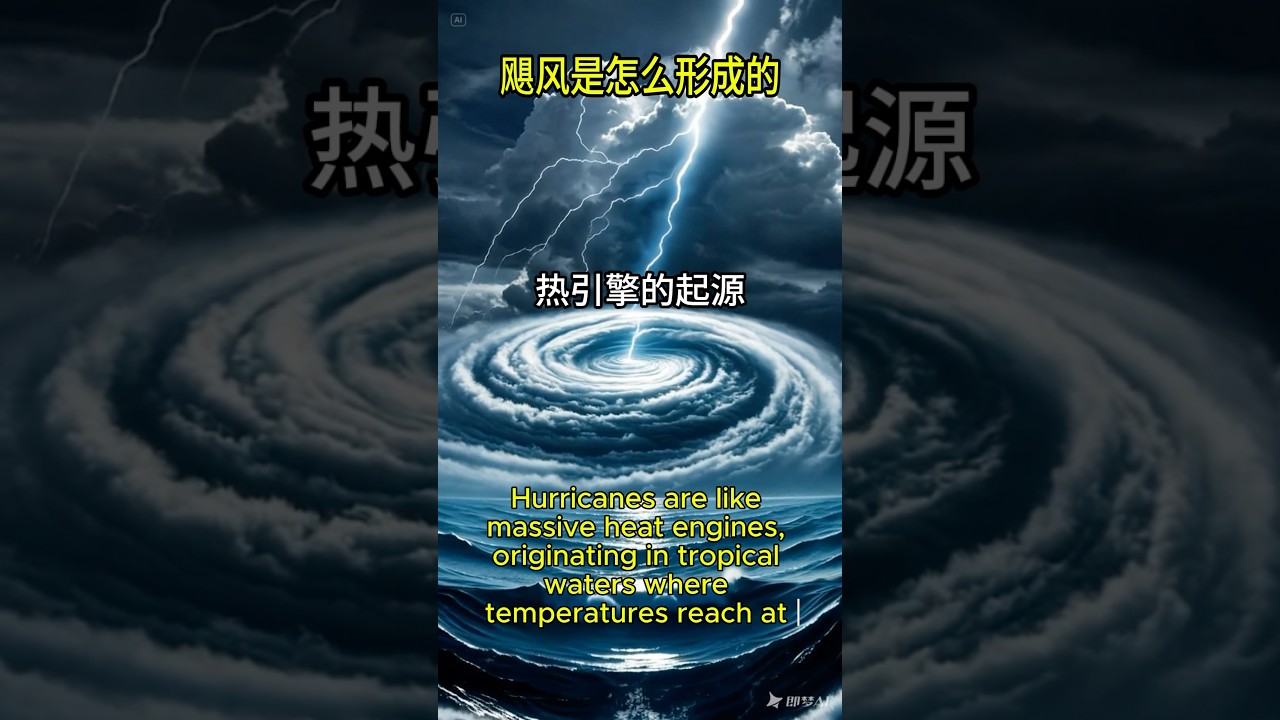 飓风是怎么形成的 #科普 #英语 #青少年