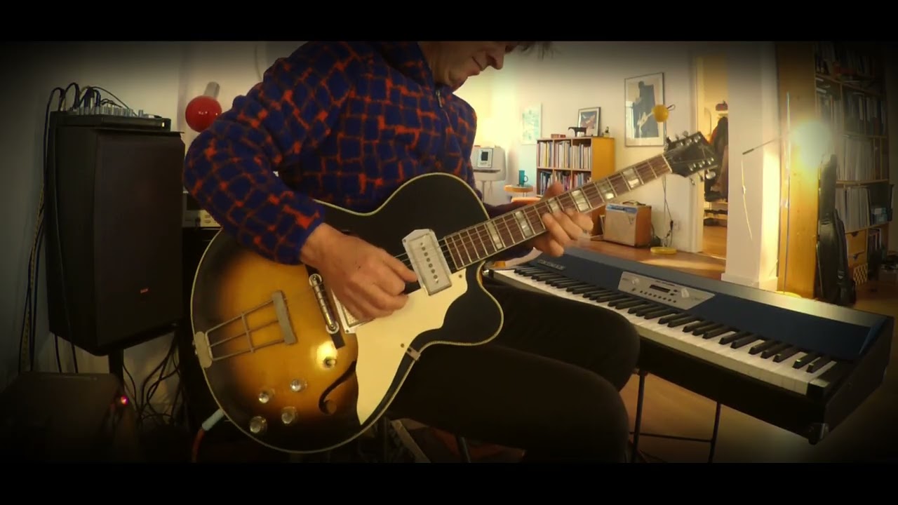 Blues with my 1962 Vintage Kay K-672 Swingmaster, Barney Kessel Pickups