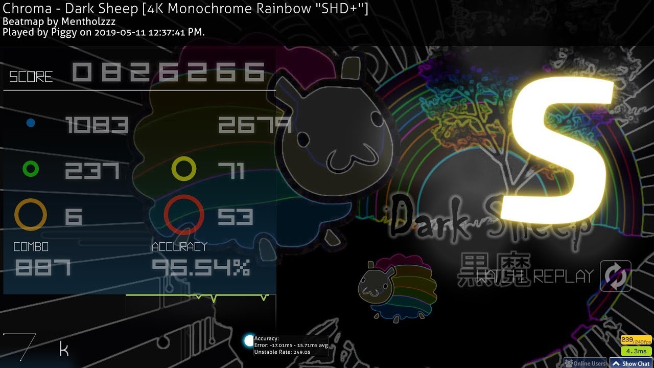 [Mania] Dark Sheep [4K Monochrome Rainbow 