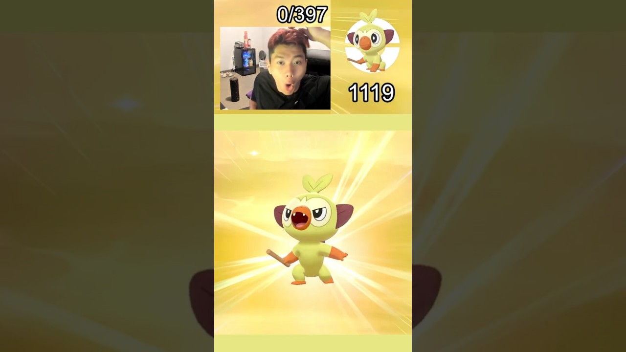 when i finally hatched shiny grookey | pokemon sword 