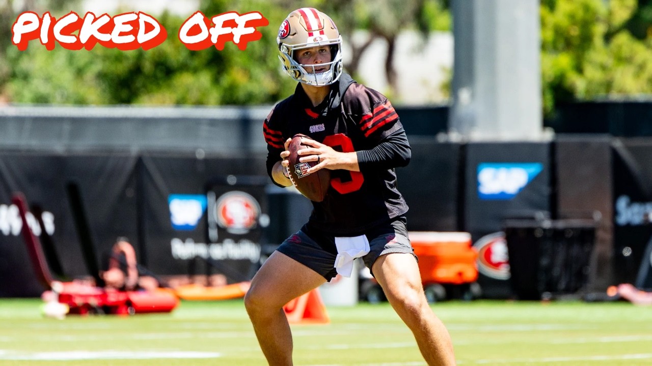 Why 49ers QB Brock Purdy Keeps Throwing Interceptions in Practice