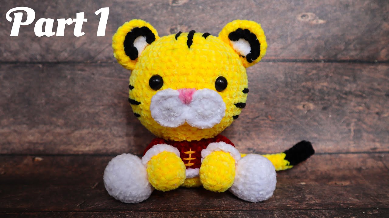 CHINESE NEW YEAR TIGER | PART 1 | HOW TO CROCHET AMIGURUMI VELVET YARN
