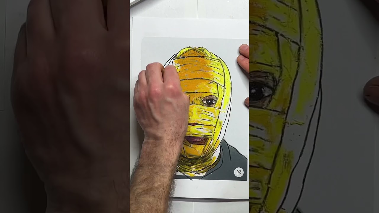 Soft pastel transfer gel plate print. #gelprinting #gelliplate #art #process #softpastel