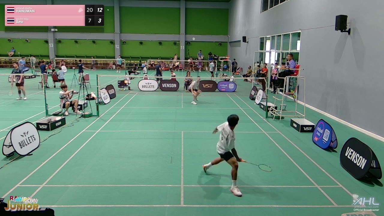 ถ่ายทอดสดการแข่งขันรายการ Rainbow Tournament Junior รอบ 11.00 | Court 18