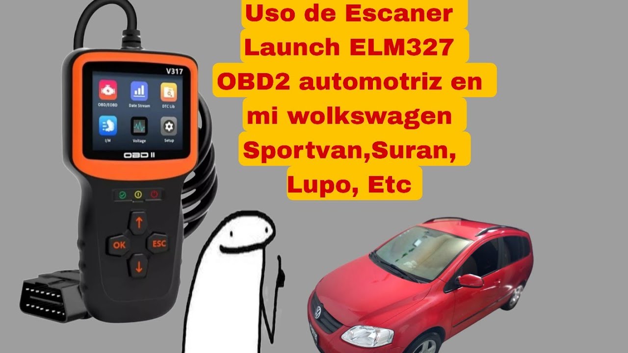 Uso y funciones Scaner Launch V317 2023 OBD2 en mi wolkswagen Sportvan, Suran,Lupo, Spacefox. Etc
