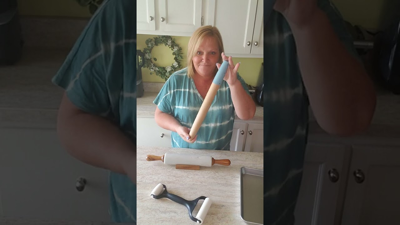 Pampered chef rolling pin - Tapered rolling pin, Marble rolling pin and the Baker roller 👩‍🍳