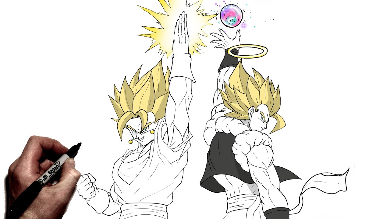 How To Draw Vegito & Gogeta | Step BY Step | Dragon Ball