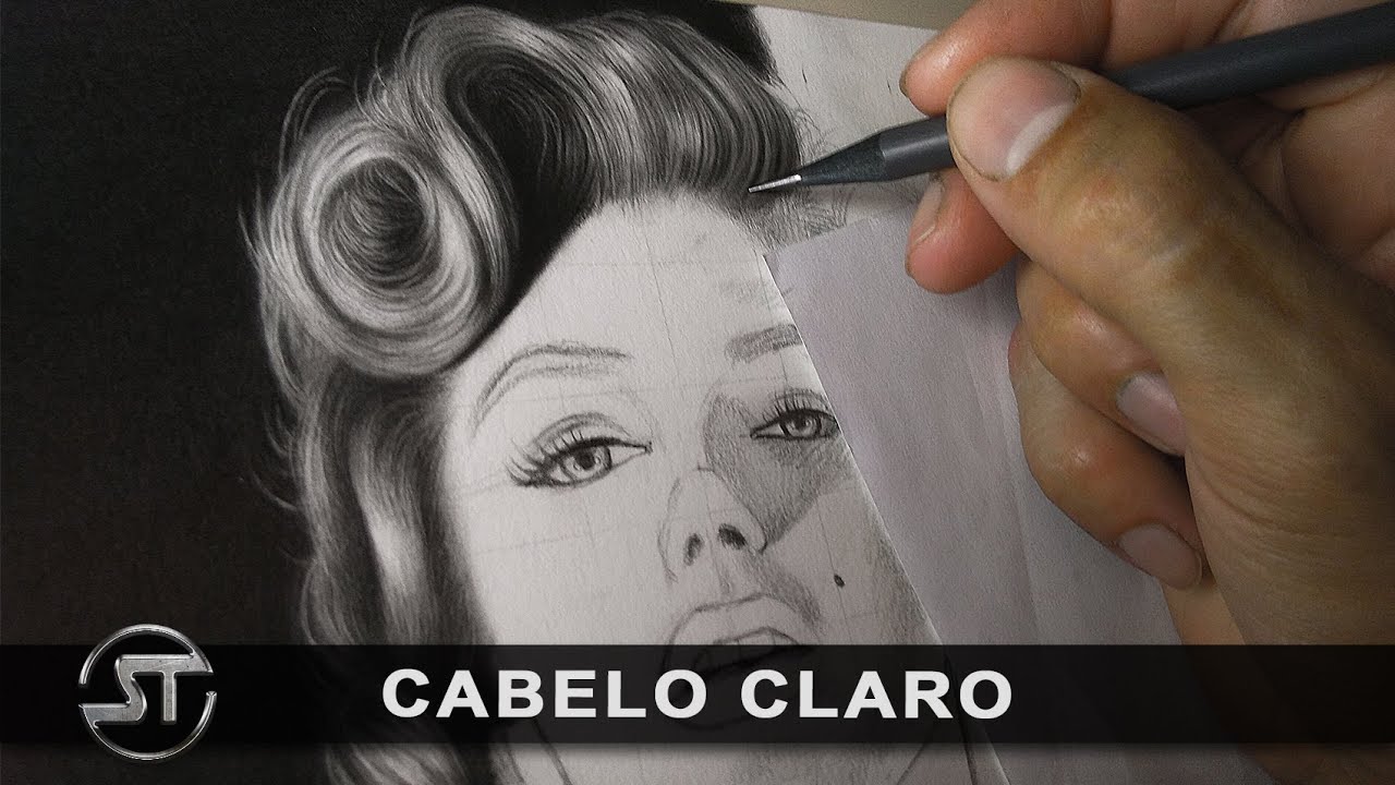 Desenhando cabelo claro