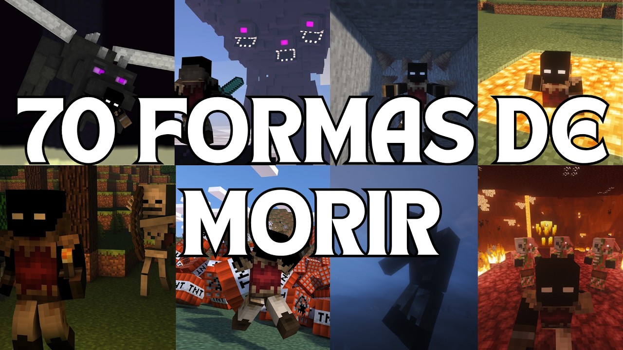 70 maneras de morir en Minecraft