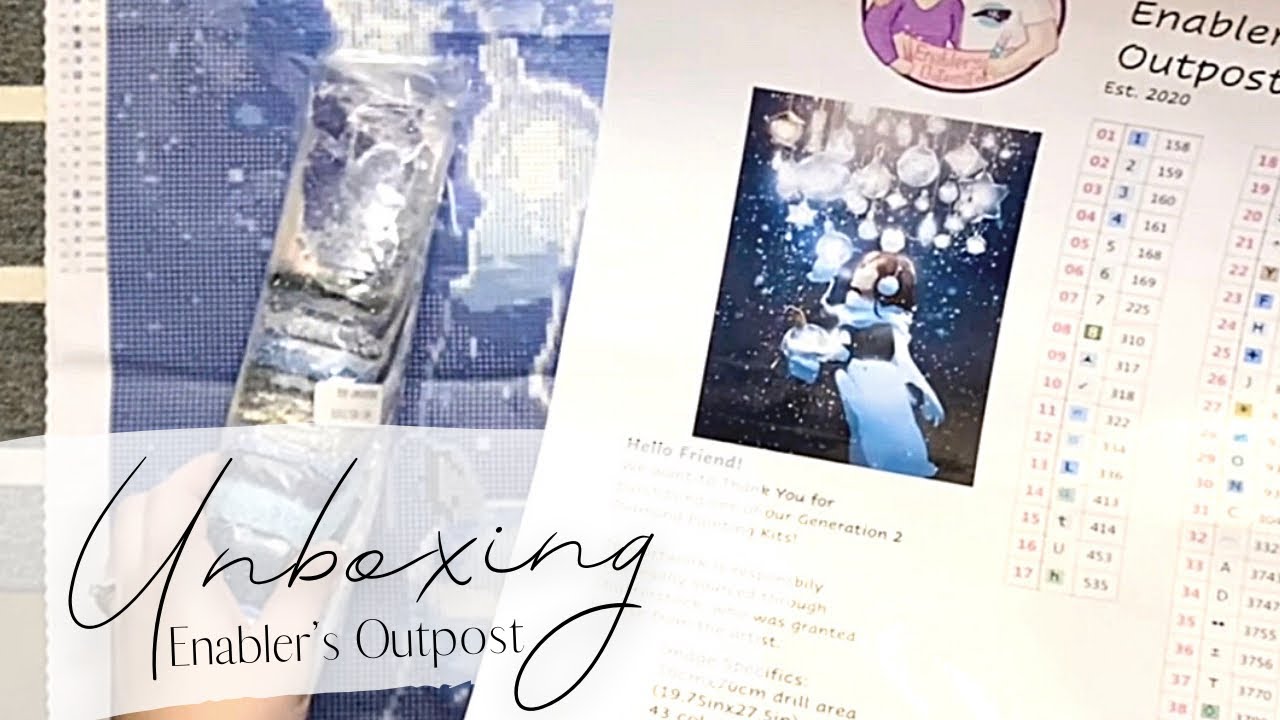 Unboxing: A dreamy wintery diamond painting from Enabler’s Outpost ❄️