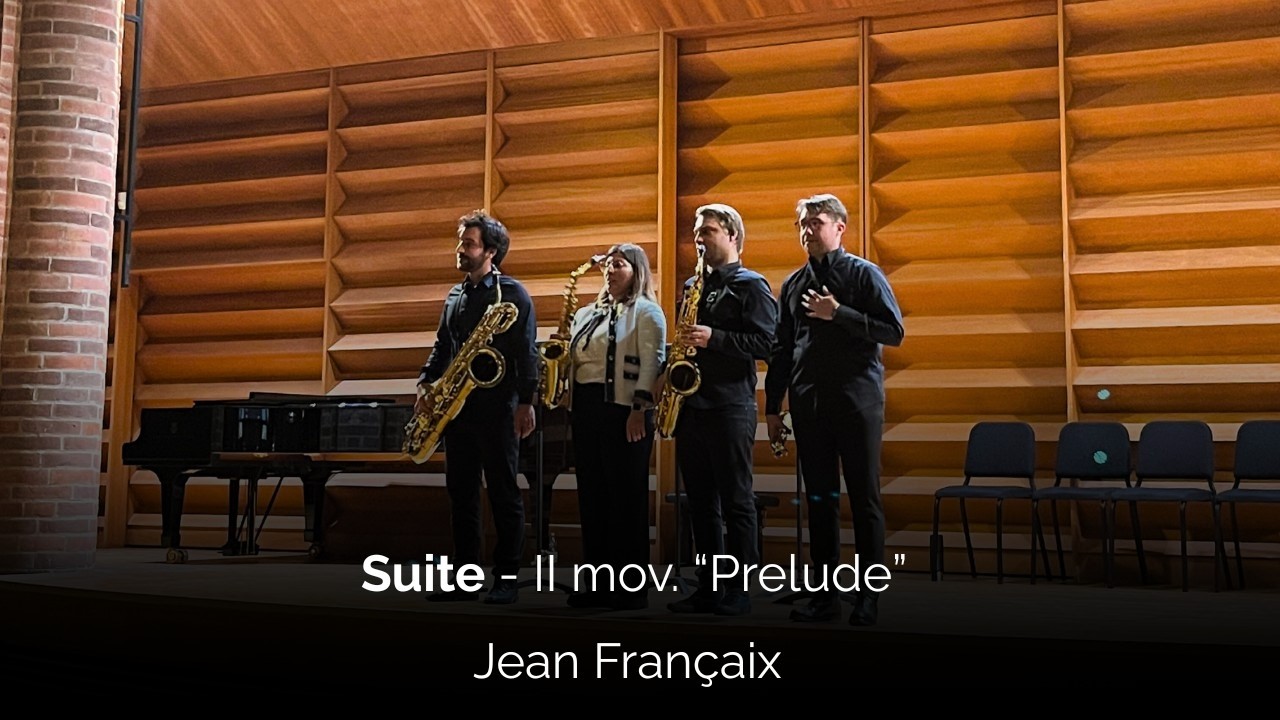 J. Françaix – Suite for Saxophone Quartet: Prélude (I mov.) | Quartetto Cherubini