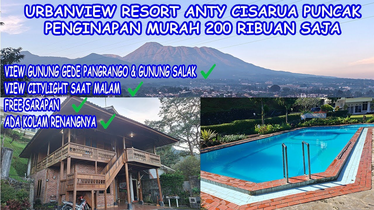 URBANVIEW RESORT ANTY CISARUA PUNCAK BOGOR || RESORT MURAH DENGAN PEMANDANGAN INDAH