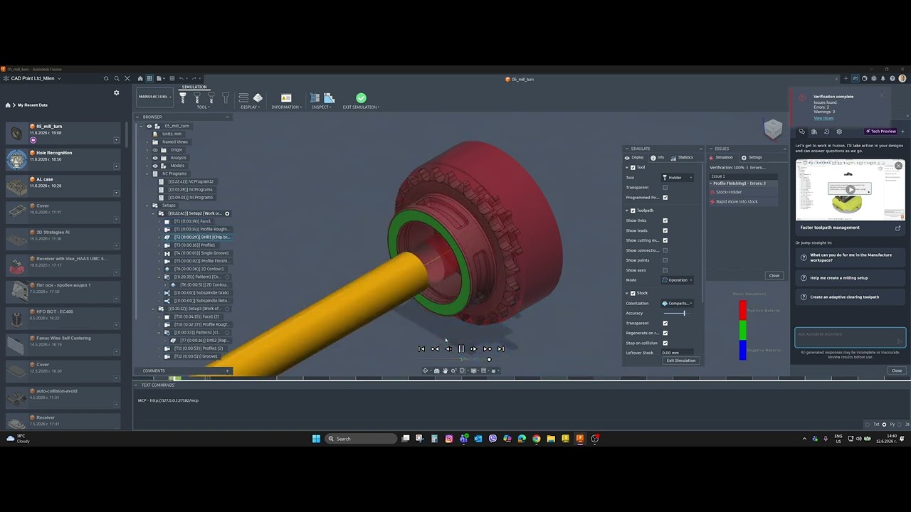 Autodesk Fusion CAM Progaming Options