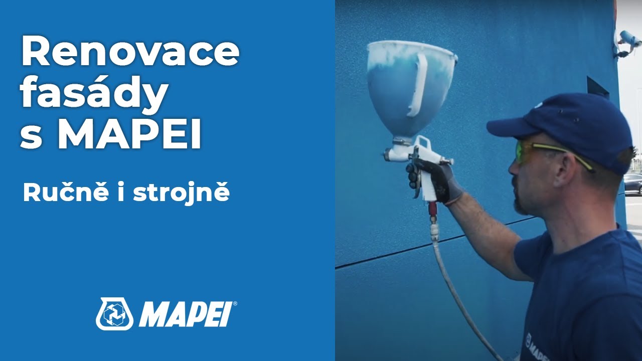 Renovace fasády s MAPEI | Ručně i strojně