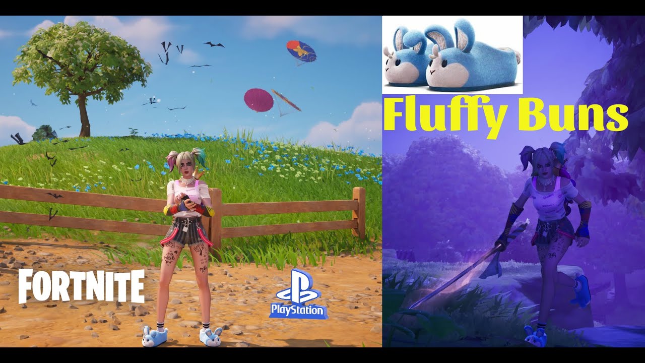 Fortnite Always Fantabulous Harley Quinn Skin with Fluffy Buns Gameplay Chapter 6 Season 1