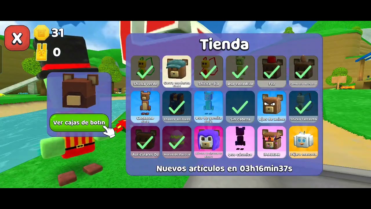 Los personajes de las canciones de super bear adventure