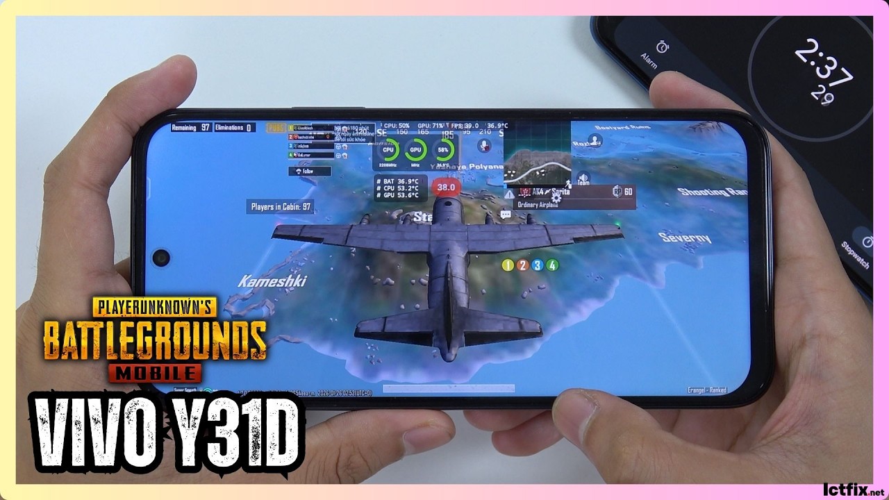 VIVO Y31D PUBG Gaming Test | Snapdragon 6s Gen 2 | 90Hz Display Performance