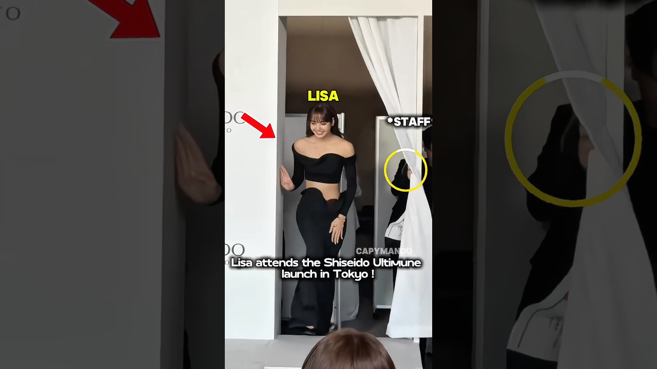 Лиза замечена на открытии поп-ап магазина Shiseido Ultimune в Токио #blackpinkedit #lisa