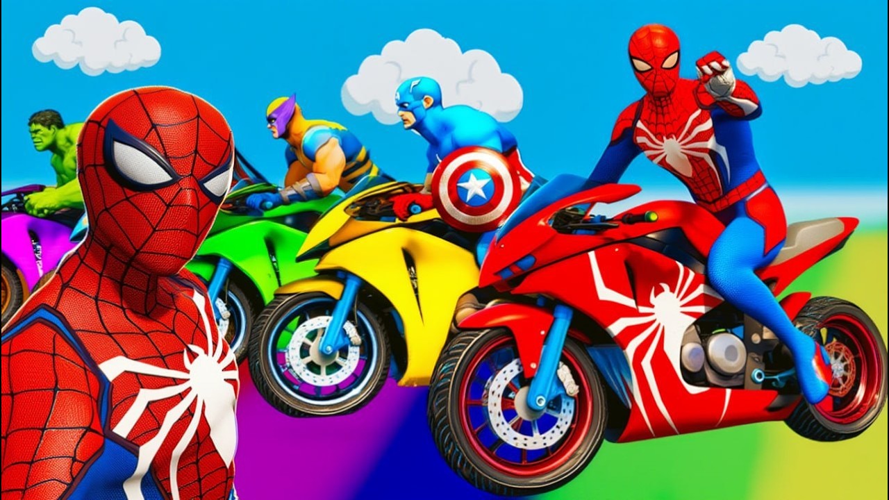 الرجل العنكبوت انقاذ باتمان Spider-Man Rescue batman vs iron man vs venom funny Game GTA 5 superhero