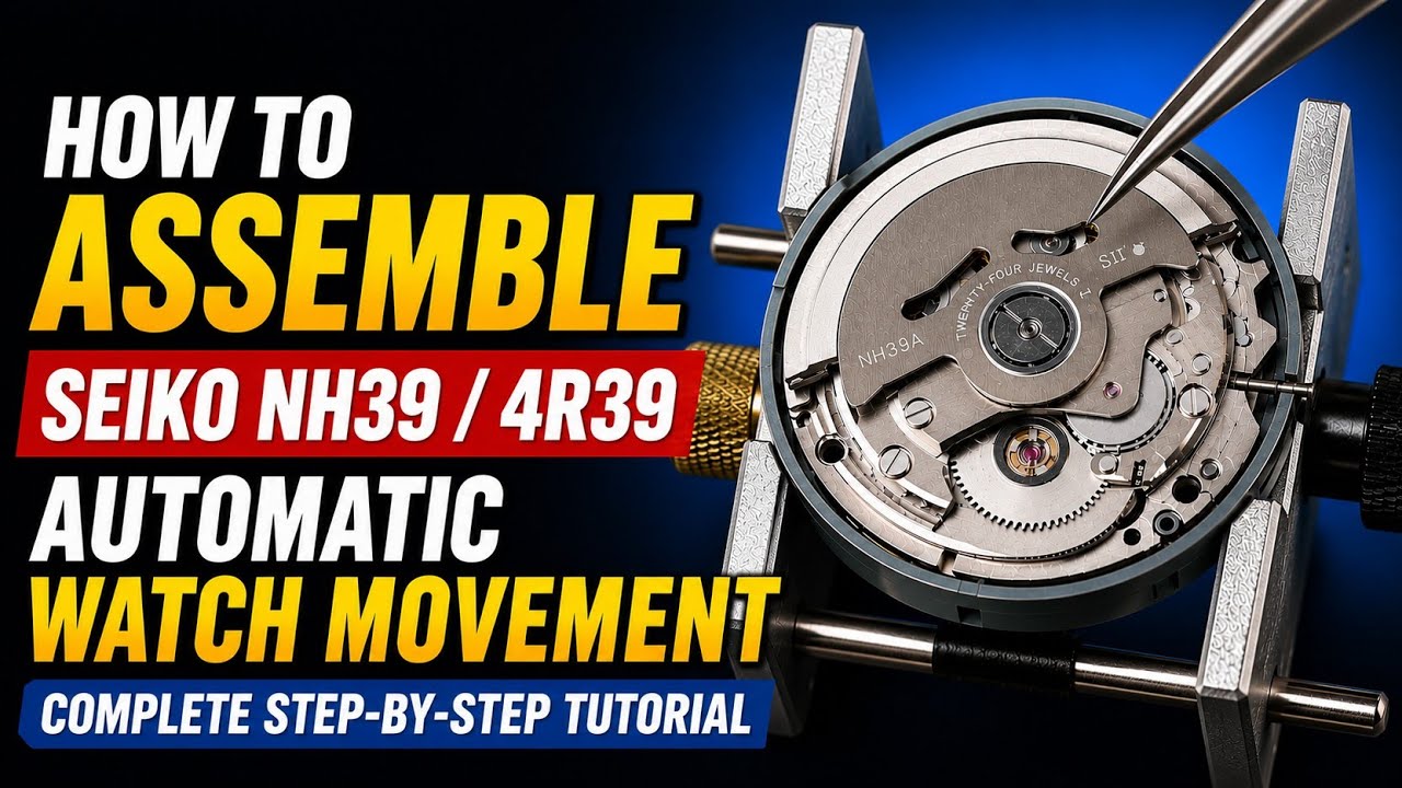 Seiko NH39A or 4R39 Assemble tutorial