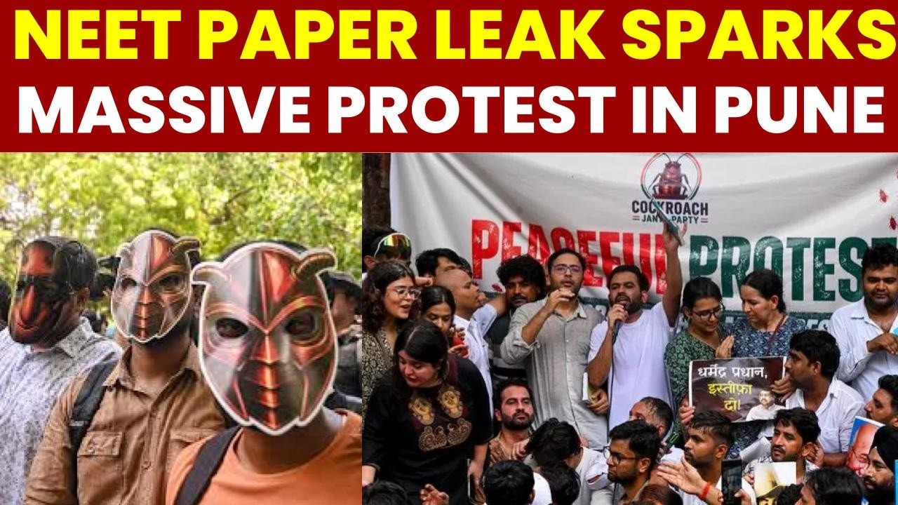 CJP News: Pune Students Stage Massive Protest Over NEET Leaks, Demand Dharmendra Pradhan Resignation