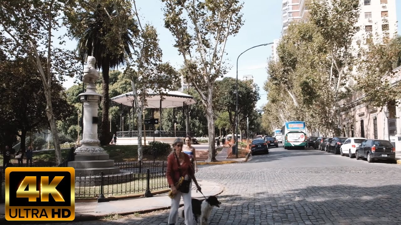 Caminando Barrancas de Belgrano, Buenos Aires | Argentina 4k