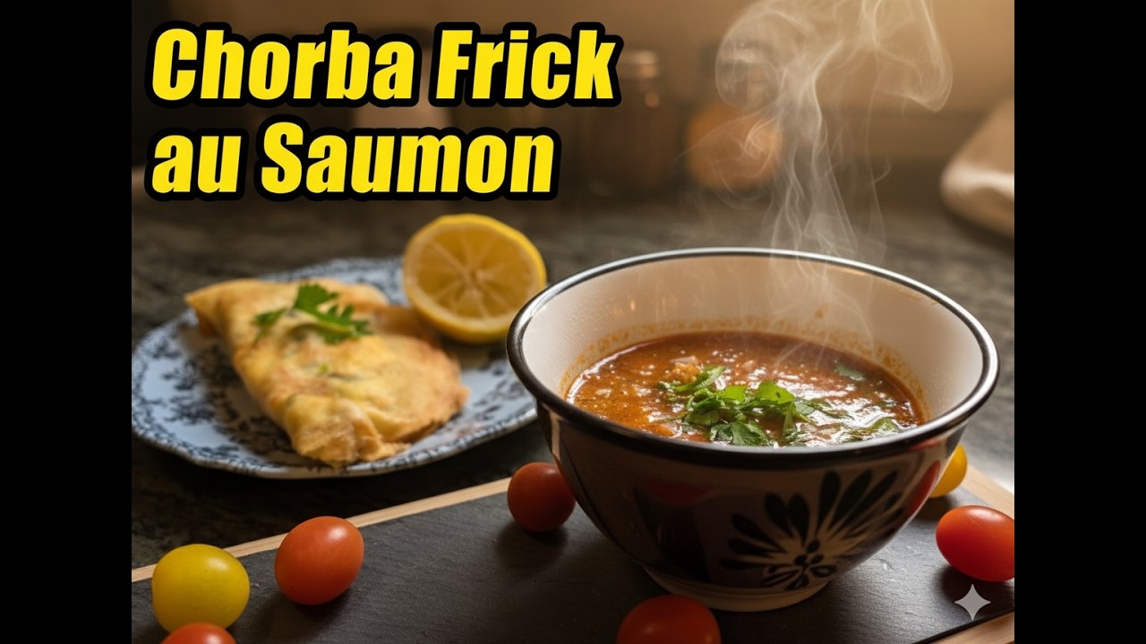 🥣 Chorba Frick Tunisienne au Saumon 🇹🇳 | Soupe Maison Légère & Parfumée