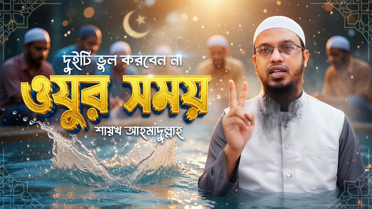 ওযু করার সময় মারাত্মক ২টি ভুল আপনিও করেন | ওযু করার আসল নিয়ম জানুন🫱shaikh ahmadullah waz