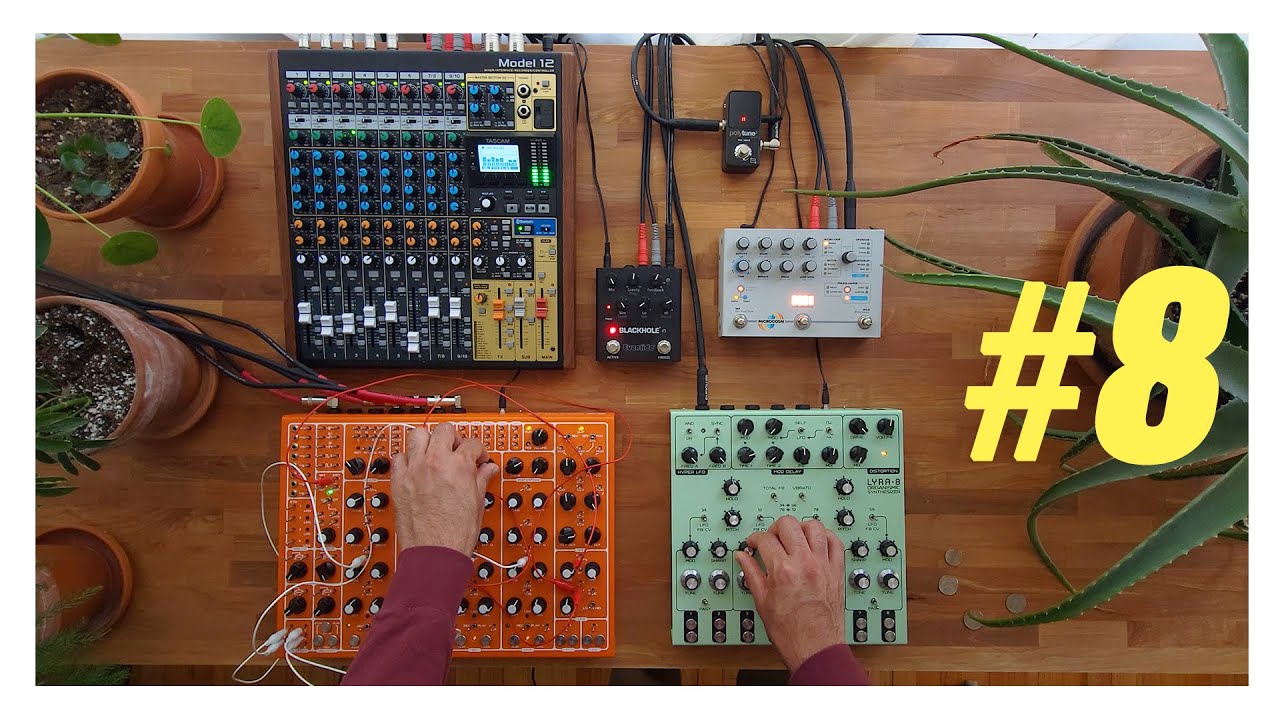 Ambient Rain Music #8 [Lyra 8, Pulsar 23, Hologram Microcosm, Eventide Blackhole, Tascam Model 12]