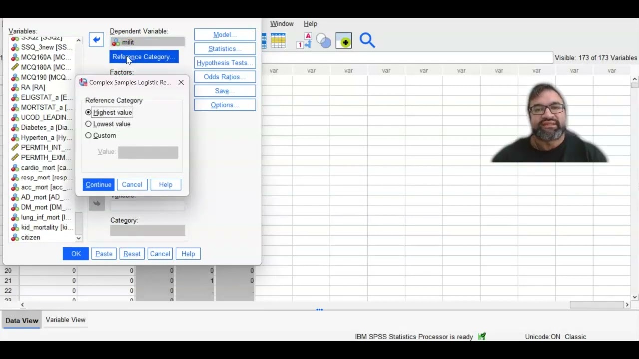 Complex Samples Logistic Regression Interpretation-SPSS