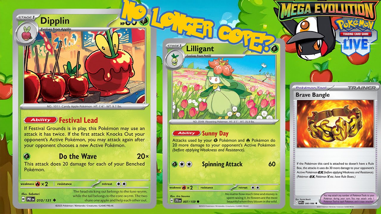 Dipplin is No Longer Cope... I think! Pokemon TCG Live! Mega Evolution Gameplay and Deck Profile!