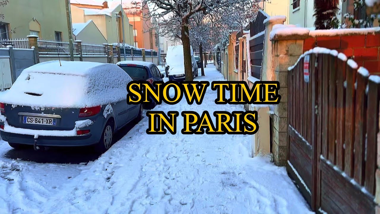 Snow Time in Paris / Temps de neige à Paris #france #snow #neige #snowfall #viralvideo 