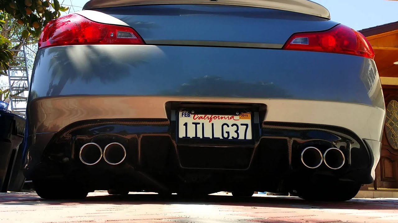 G37s muffler delete no rasp or drone