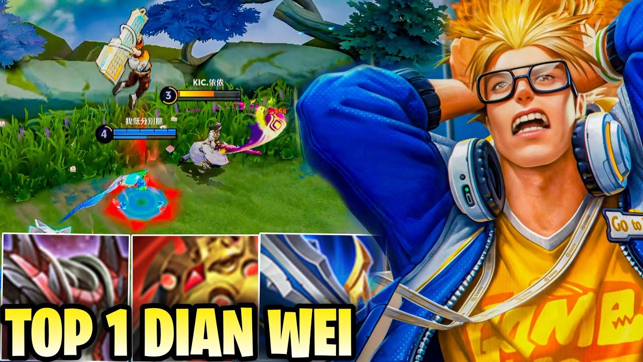 Honor of Kings Dian Wei - Top 1 Dian Wei in China Grandmaster Legends Rank