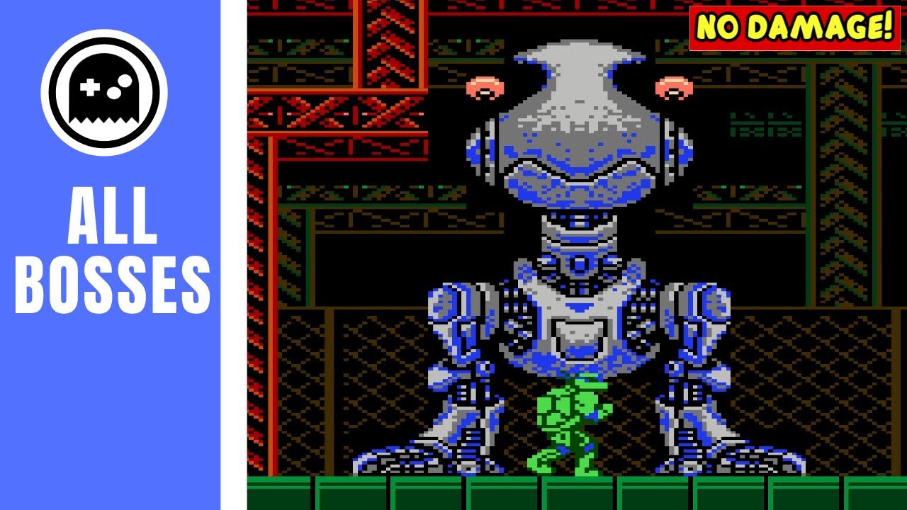 Teenage Mutant Ninja Turtle (NES) - All Bosses - (No Damage)
